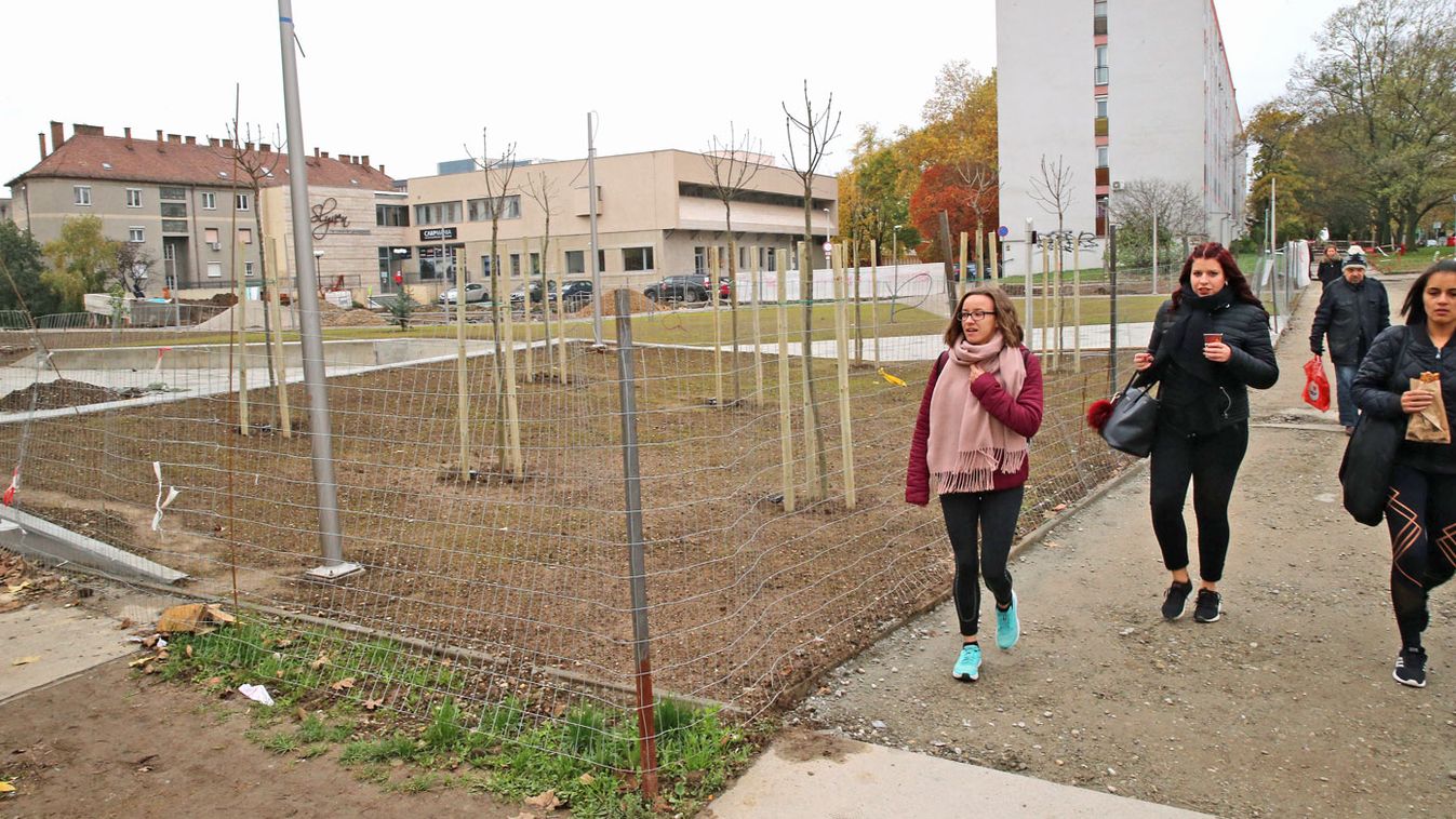 Hamarosan elkészül a park a Magasház helyén