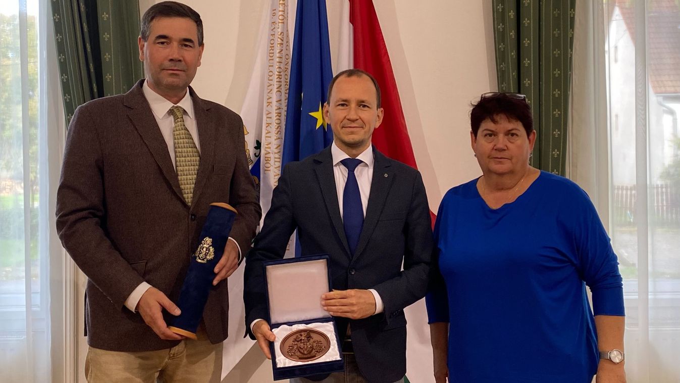Szentlőrinc város díjában részesült Őri László megyei elnök