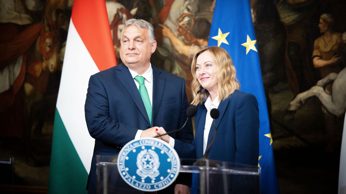 Az olasz miniszterelnök a támogatásáról biztosította Orbán Viktort (videó)