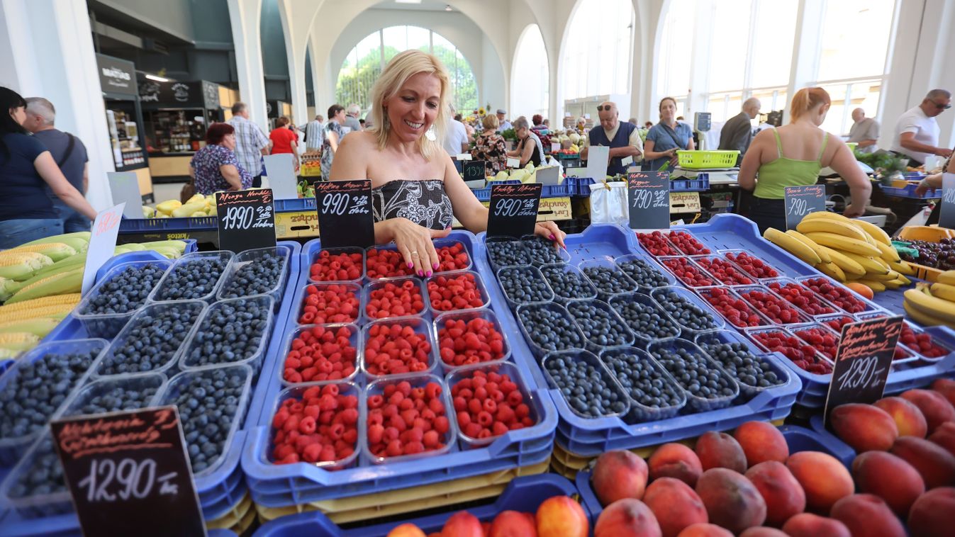 A málna vonzza a vásárlókat, de az új tárlat is felkelti a figyelmet