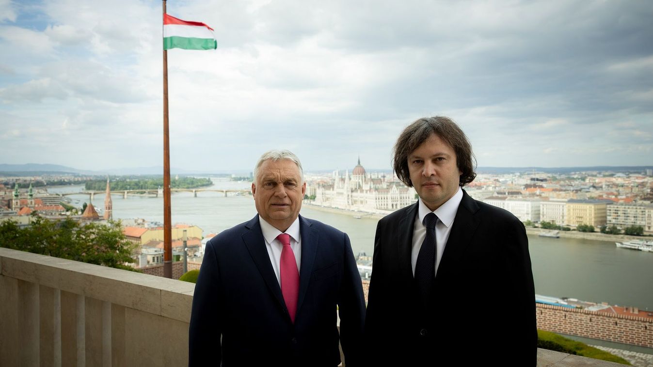 Orbán Viktor fogadta a georgiai kormányfőt