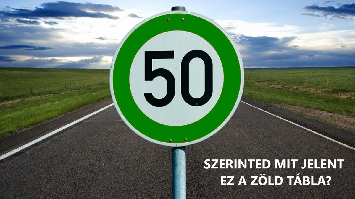 zöld közlekedési táblák